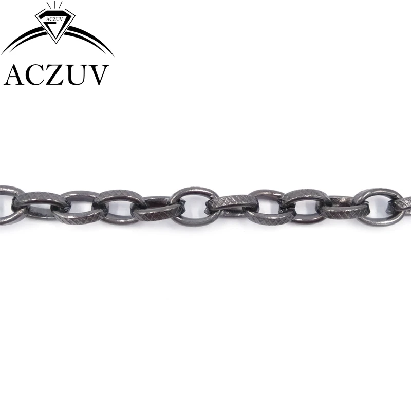 20 м Лот 7 мм железная гравированная цепочка браслет ожерелье цепи результаты