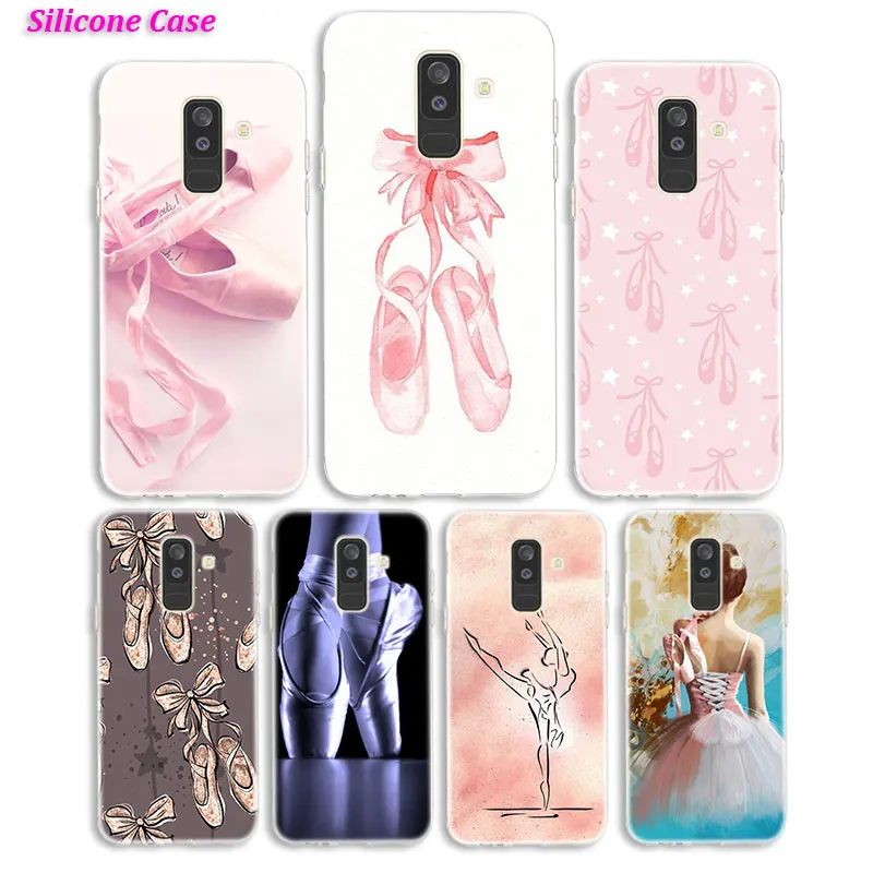 Силиконовый чехол для телефона балерины Samsung Galaxy A8S A6S A9 A8 Star A7 A6 A5 A3 Plus 2018 2017 2016