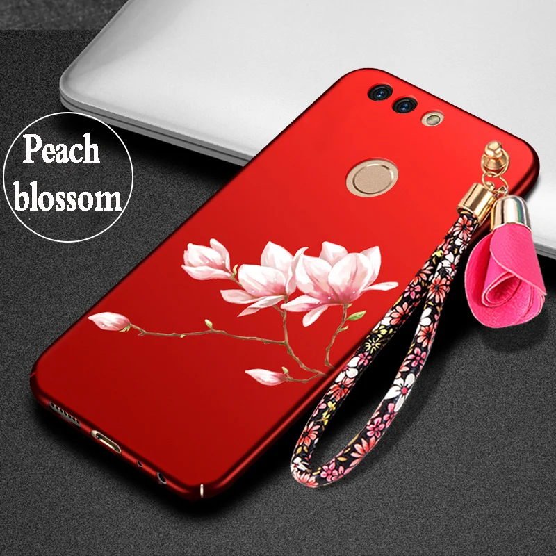 KBUBYT For Huawei Honor 9 case hard luxury flowers 3D Relief fundas coque for cover honor bag premium cute |