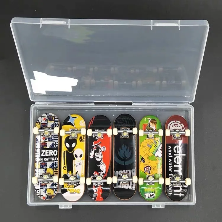 6pcs High Quality Cute Party Favor Kids children Mini Finger Board Fingerboard Alloy Skate Boarding Toys Gift | Игрушки и хобби