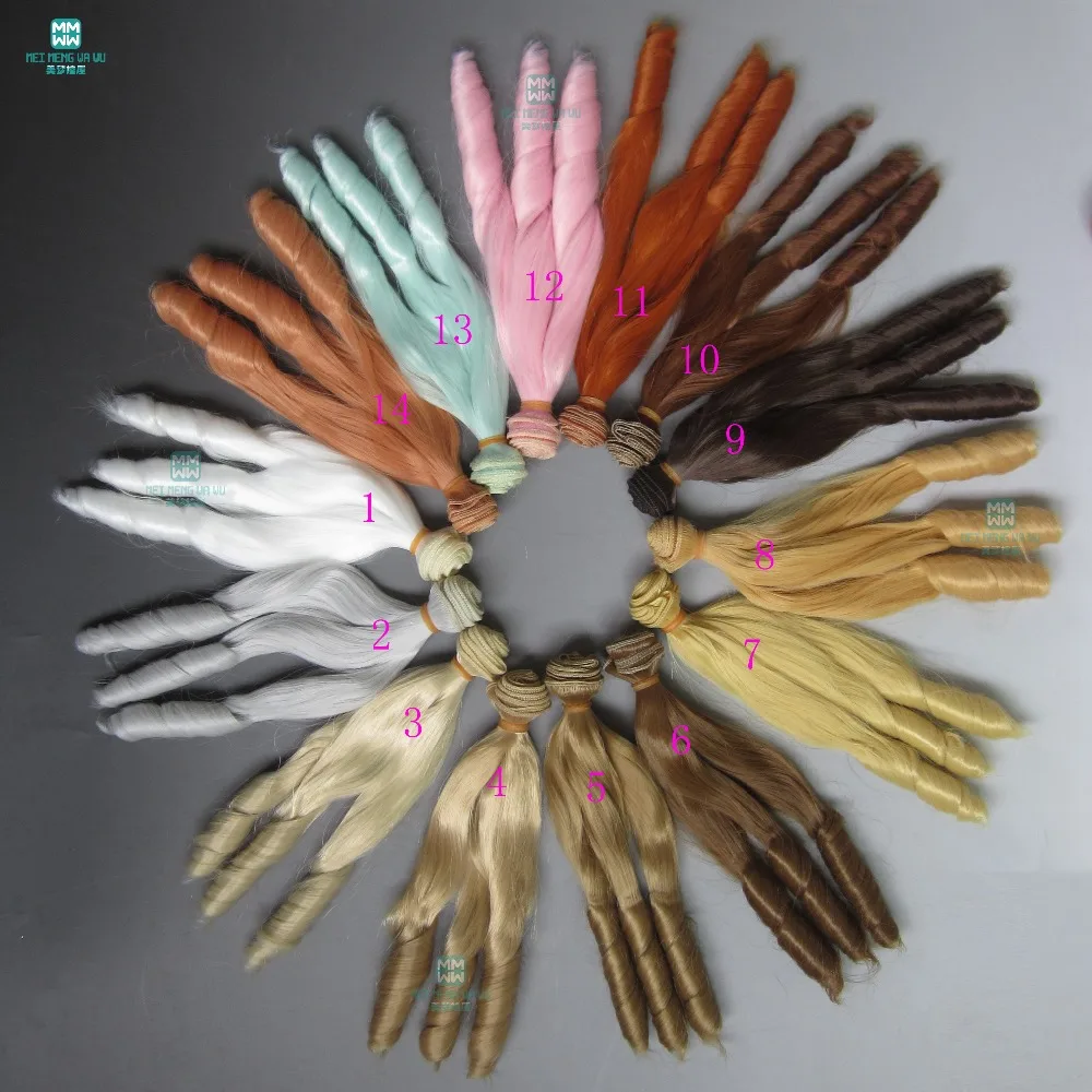 Многослойные локоны для кукол 15 см * 100 подходят 1/3 1/4 1/6 BJD/Аксессуары SD|hair for dolls|dolls