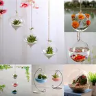 Прозрачная подвесная стеклянная ваза 10 см, Террариум, растения, цветок, гидропонный микропейзаж, DIY домашний декоративный подсвечник