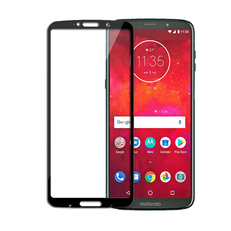3D закаленное стекло для Motorola Moto Z3 Play полное покрытие 9H Защитная пленка для экрана для Moto Z3 Play Z3Play XT1929