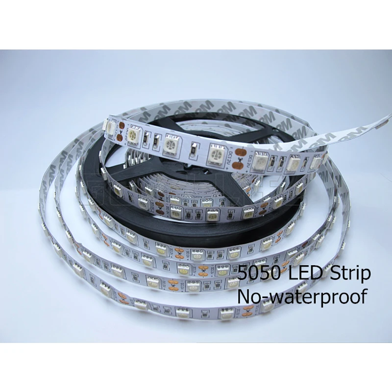 New LED Strip light CREE smd5050 DC12V 5M 60led/M flexible bar high brightness Non-waterproof indoor home decoration CE UL | Освещение