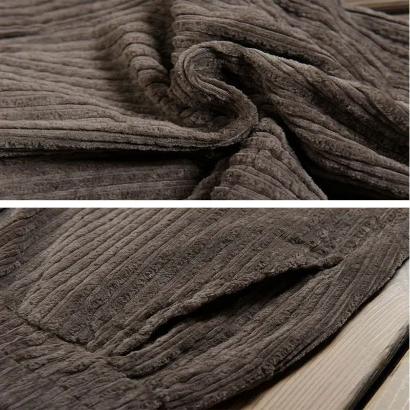 Женские вельветовые брюки в полоску осенние и зимние свободные из Харлана