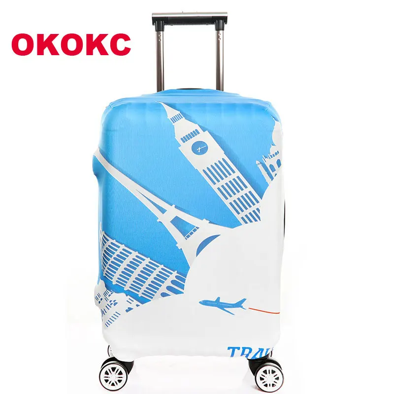 

OKOKC чехол для костюма, чехол для путешествий, Защитные чехлы для багажа, Чехол для багажа, эластичный чехол для 18-32 дюймов, чехол для костюма