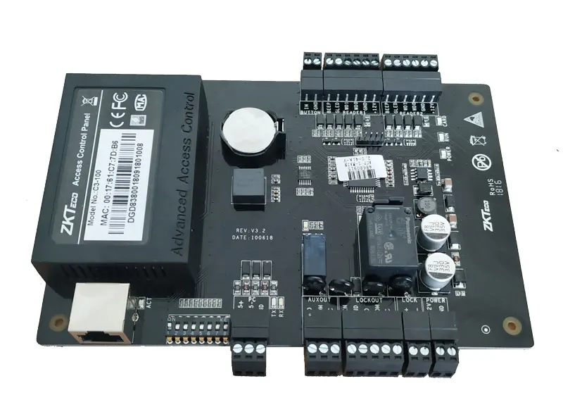 C3-100 TCp/IP Rfid Контроль доступа с питанием одна дверь контроллер системы защиты