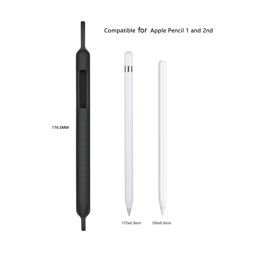 Нескользящий Силиконовый защитный чехол для Apple Pencil 1th &amp 2th(Gen) карандаша