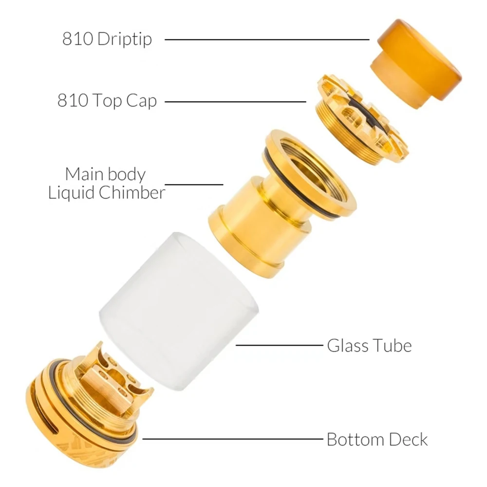 Катушка отец CF Reload RTA Впускной распылитель испаритель 24 мм диаметр 510 нить 4 мл