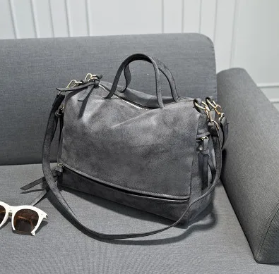 Женская сумка через плечо из искусственной кожи с пеньковым песком винтажная