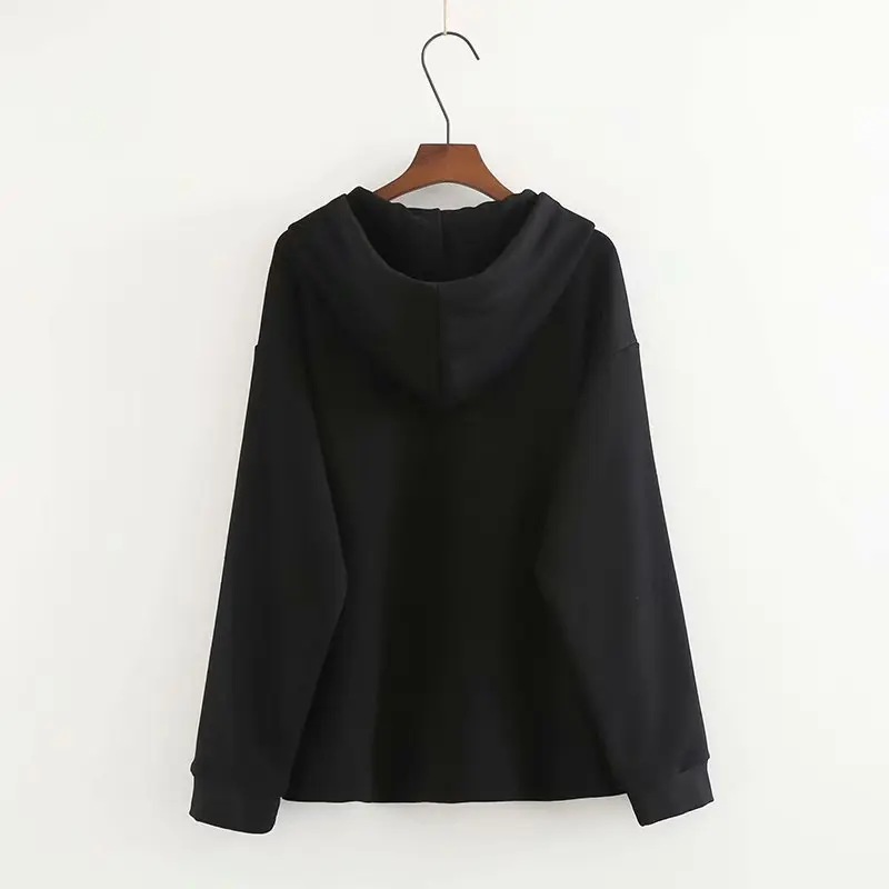 Новые модные женские мультфильм рисунок принт Свободные толстовки женские повседневные пуловеры с длинным рукавом Повседневные свитера Топы H014