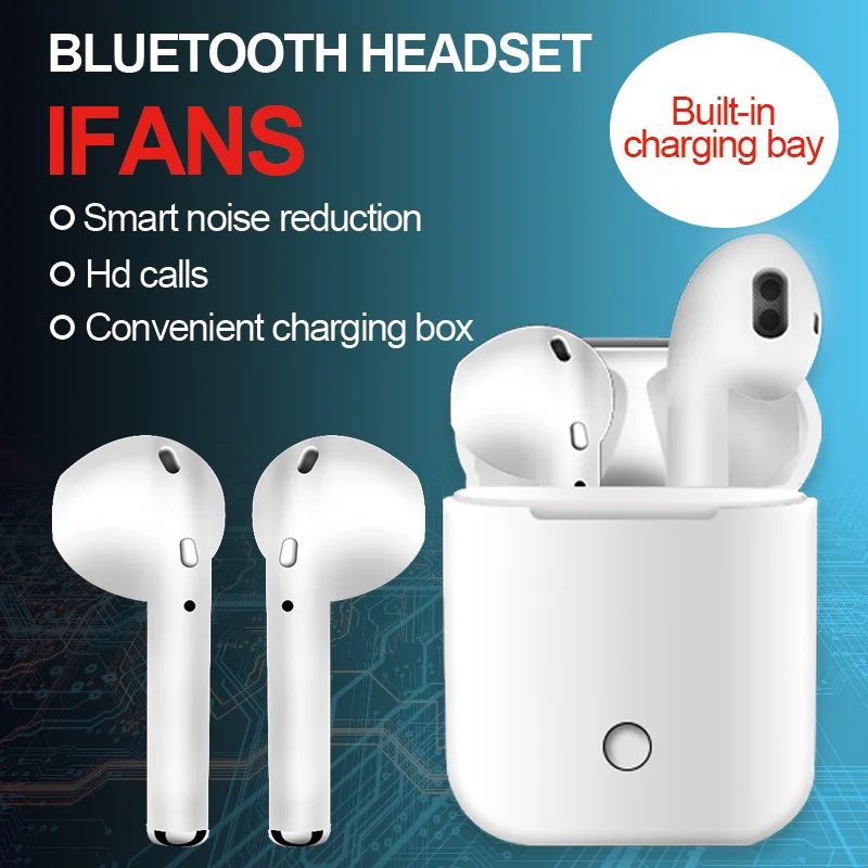 Ifans TWS V4.2 беспроводные наушники Bluetooth с микрофоном PK I7S в ухо музыкальные