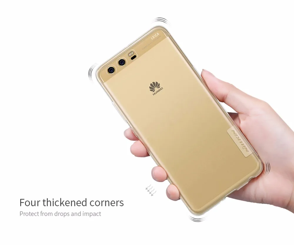 Huawei P10 Плюс Case NILLKIN Природа ясно ТПУ Ultra Thin для huawei p10 плюс 5.5 дюймов Мягкий Задняя