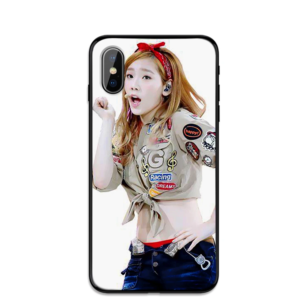 Мягкий ТПУ чехол Taeyeon Yoona для Apple iPhone 6 6S 7 8 Plus 5 5S SE X XS MAX XR силиконовые чехлы |