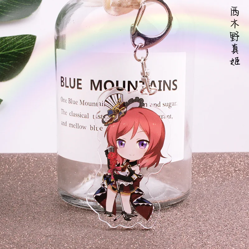 Anime Lovelive Schoolidolproject Keychain Japanese Cartoon Love Live Figure Acrylic Car Key Holder Chain Pendants Keyrings | Украшения и