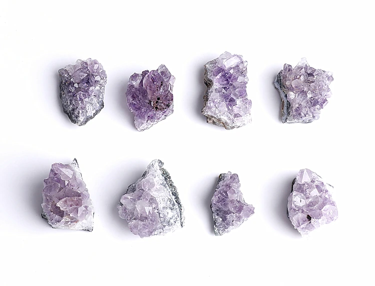 1 шт. Geode неправильный Аметист кластер Кристалл кварц домашний декор натуральный камень 25-40 мм