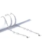 Женская винтажная цепочка для очков с бусинами, цепочка для очков для чтения, держатель шнура, ремешок на шею