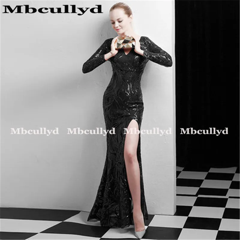 Mbcullyd блестящие пайетки платья для выпускного вечера с юбкой-годе 2020 золотые