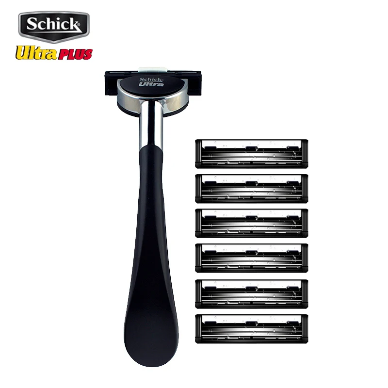Оригинальный набор лезвий Schick Ultra PLUS 1 Бритва + 6 лезвий|razor blade set|razor blade6 |