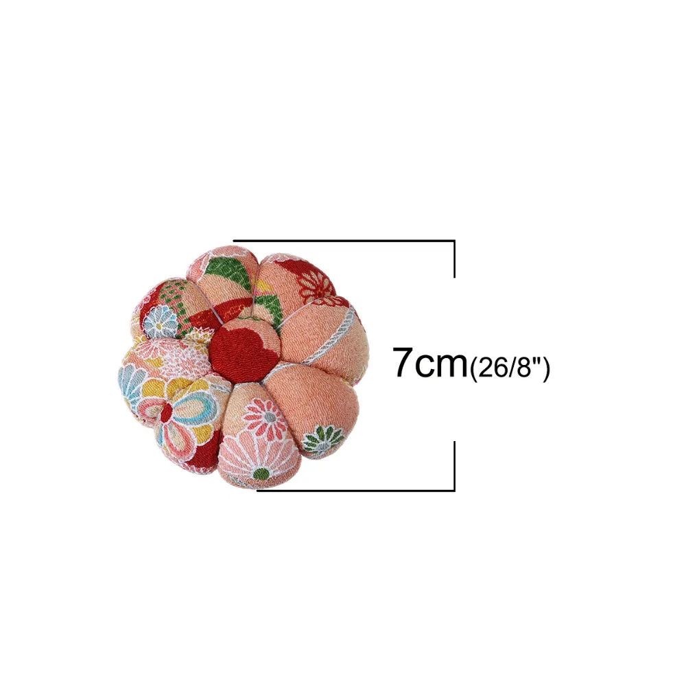 

Fabric Sewing Tools Pumpkin Patterns Pin Cushion Sewing Kit Home Craft Needle Holder Sewing Helpful Tools Random Color, 1 Piece