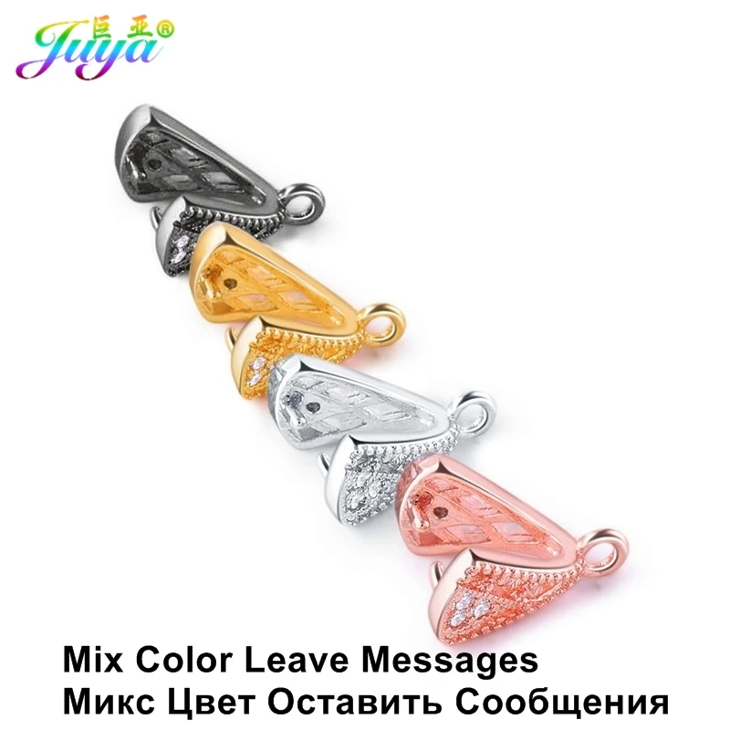 Mix Color Diy ювелирных изделий ручной работы зажим застежка аксессуары для женщин кристаллы Агат жемчуг серьги изготовление - Цвет: Mix Color
