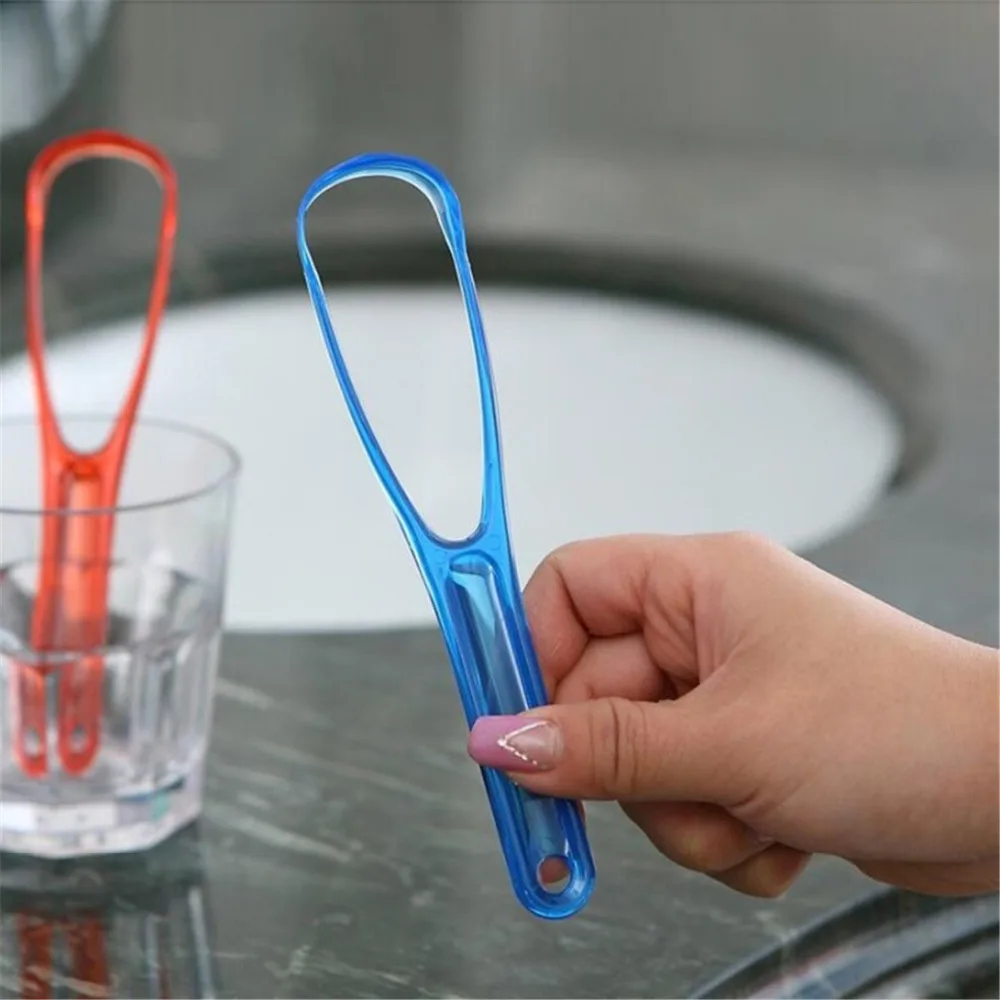 1Pcs Fashion Tongue Cleaner Bad Breath New Hot Away Hand Scraper Brush Handle Oral Hygiene Dental Care Cleaning | Бытовая техника