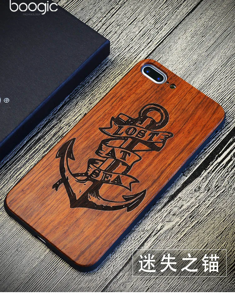 Ударопрочный тонкий роскошный деревянный чехол для телефона Lost At Sea Iphone 5 6 6S 6Plus Plus