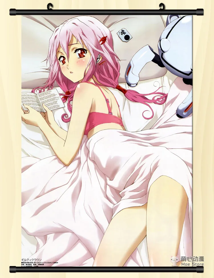 Японское аниме Guilty Crown сексуальная девушка YUZURIHA INORI домашний декор настенные