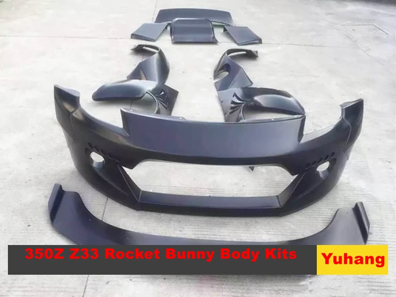 Аксессуары для 2002 2005 350Z Z33 Rocket Bunny Стиль FRP бампер брызговик задний диффузор