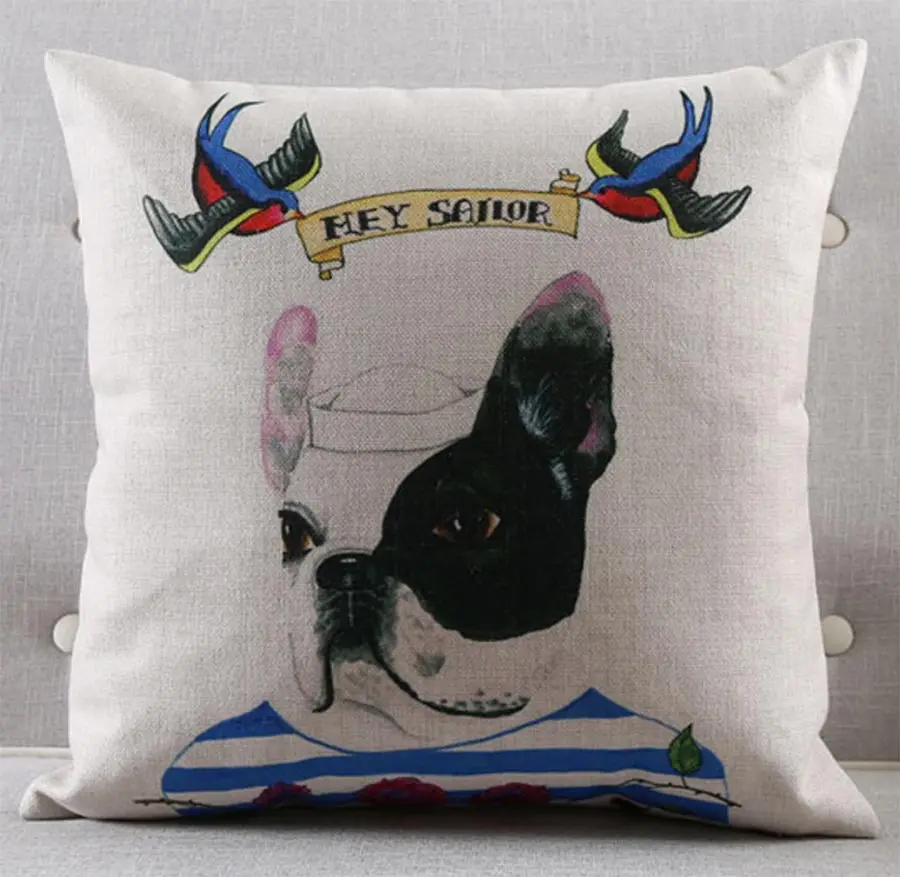 Бесплатная доставка! винтажная квадратная подушка в виде животных детский чехол