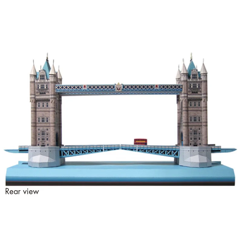 3D бумажная модель Тауэрский мост Великобритания Papercraft развивающая головоломка