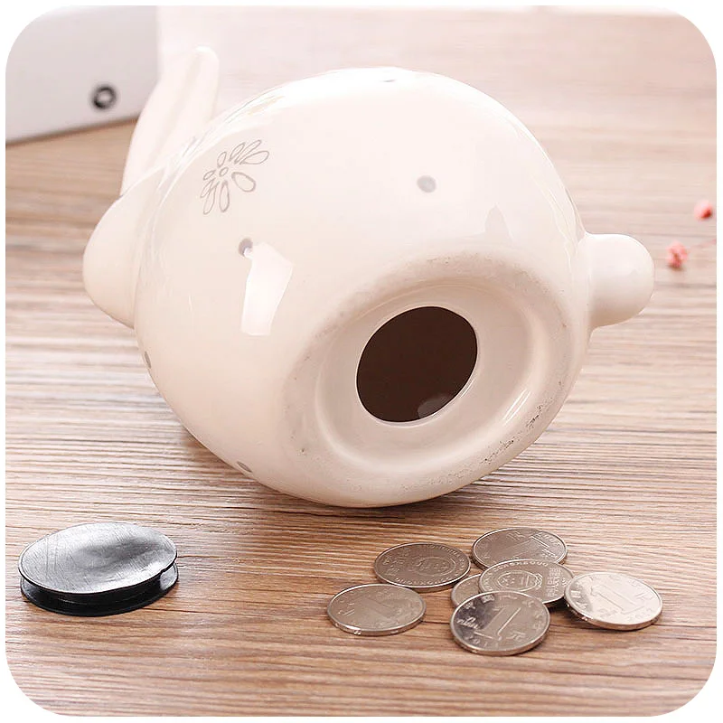 Копилка керамическая в виде кролика ягненка кошки|Копилки для денег| |