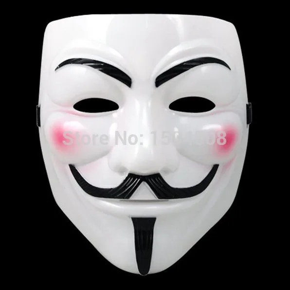 Маскарадная маска V для Vendetta белые вечерние маскарадные маски косплея по мотивам