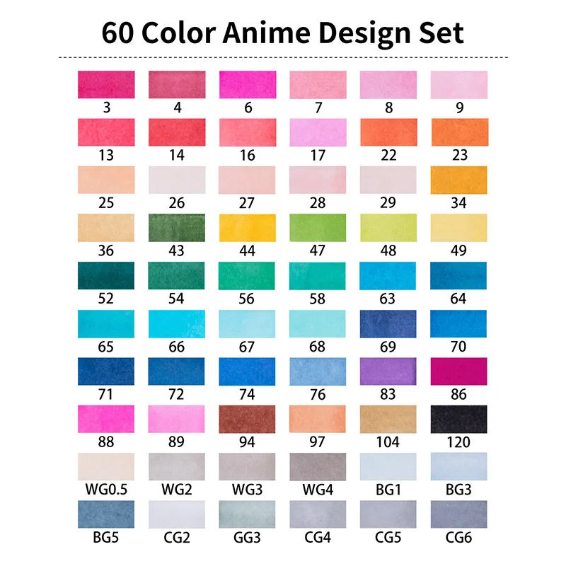 60 Animation Set STA3203 60 цветов набор маркеров для эскизов-Профессиональный эскизный художественный маркер для художника ручная роспись двойная головка спиртовые маркеры поставки - Цвет: 60 Animation Set