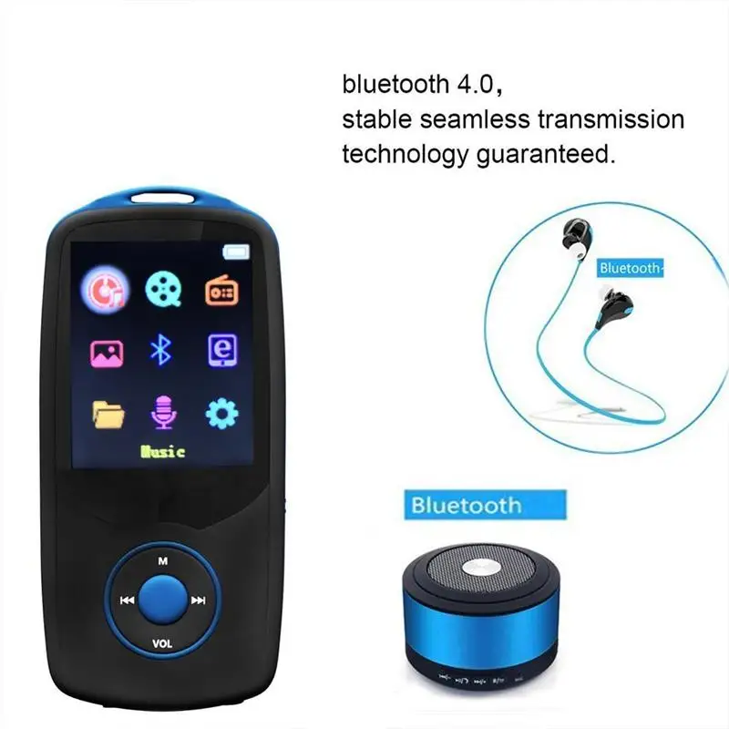 Оригинальный RUIZU X06 Bluetooth спортивный MP3 музыкальный плеер 1 8 дюймов экран может