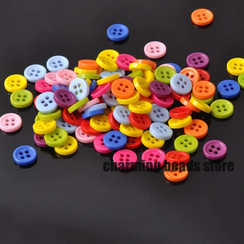 Смешанные круглые резиновые швейные кнопки для скрапбукинга модные аксессуары