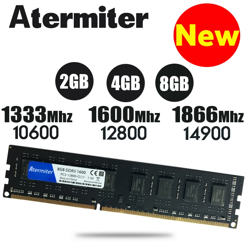 8 ГБ DDR3 PC3-10600 1333 МГц для настольных ПК Память DIMM ram 240 контактов(для intel amd) полностью Совместимая система Высокий радиатор
