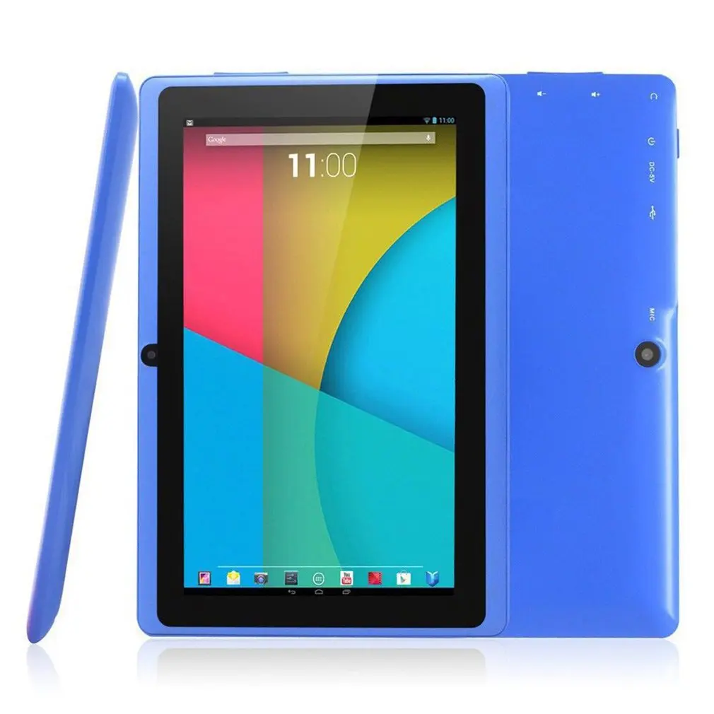 Оранжевый Планшет 7 дюймов Android TFT дисплей HD 1080P 1024x600 четырехъядерный детский подарок планшет Bluetooth Wifi 512MB+ 8GB игры планшеты с двойной камерой - Цвет: Оранжевый