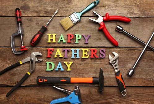 

7x5ft Happy Father Day Mechanic Tools Wood Wall Washable No Wrinkle Banner Photo Studio Background Backdrop Polyester Fabric