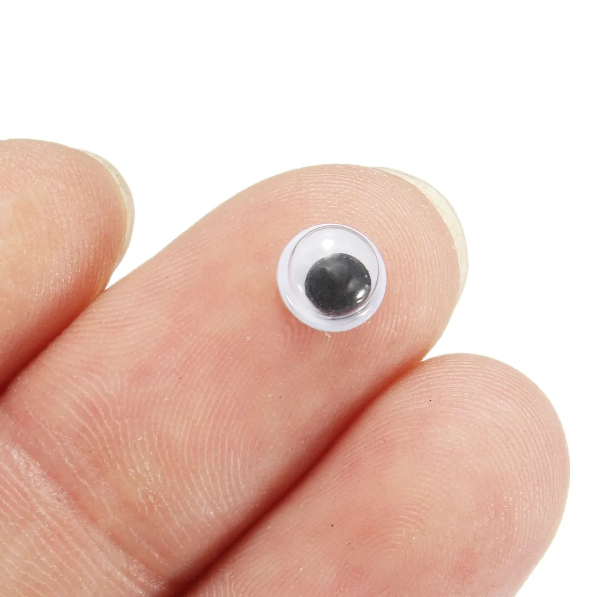 New 1000pcs 6mm Round Wobbly Googly Eye Self-adhesive for Clothes Scrapbooking Teddy Bear Stuffed Toy Snap Animal Puppet Doll | Игрушки и