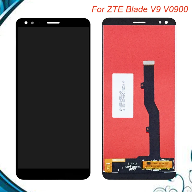 5 7 &quotчерный/золотой для ZTE Blade V9 V0900 Полный ЖК-дисплей + фото Замена | Мобильные