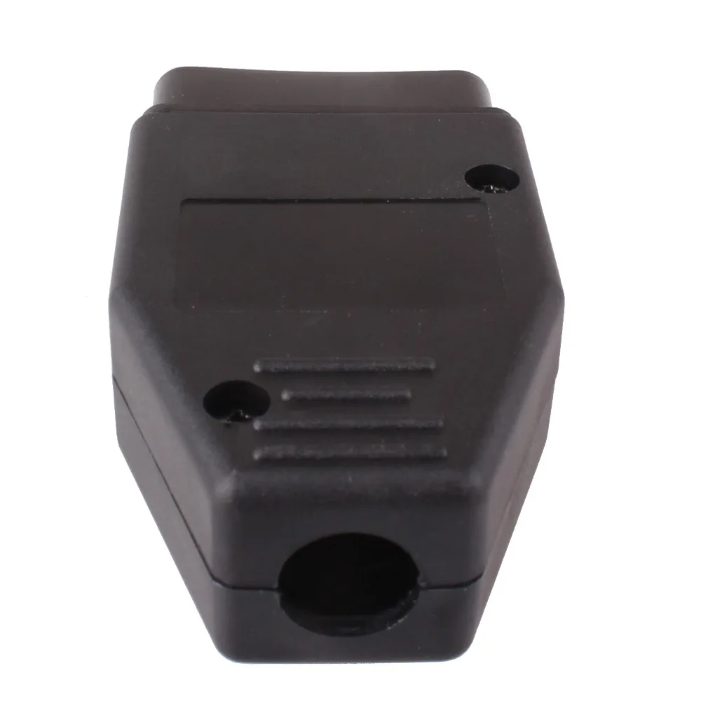 16-pin OBD2 Car Diagnostic Plug Male Connector OBD Shell Accessories Convert Diagnose Tool Without Software ABS Black | Автомобили и