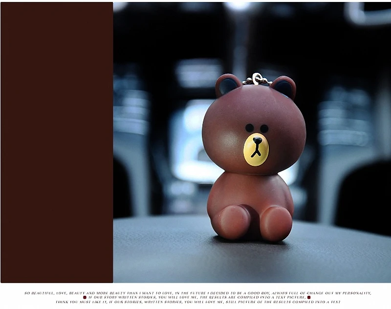 Мультфильм медведь Rilakkuma коричневый Банни Кони животных брелок в стиле Kiki