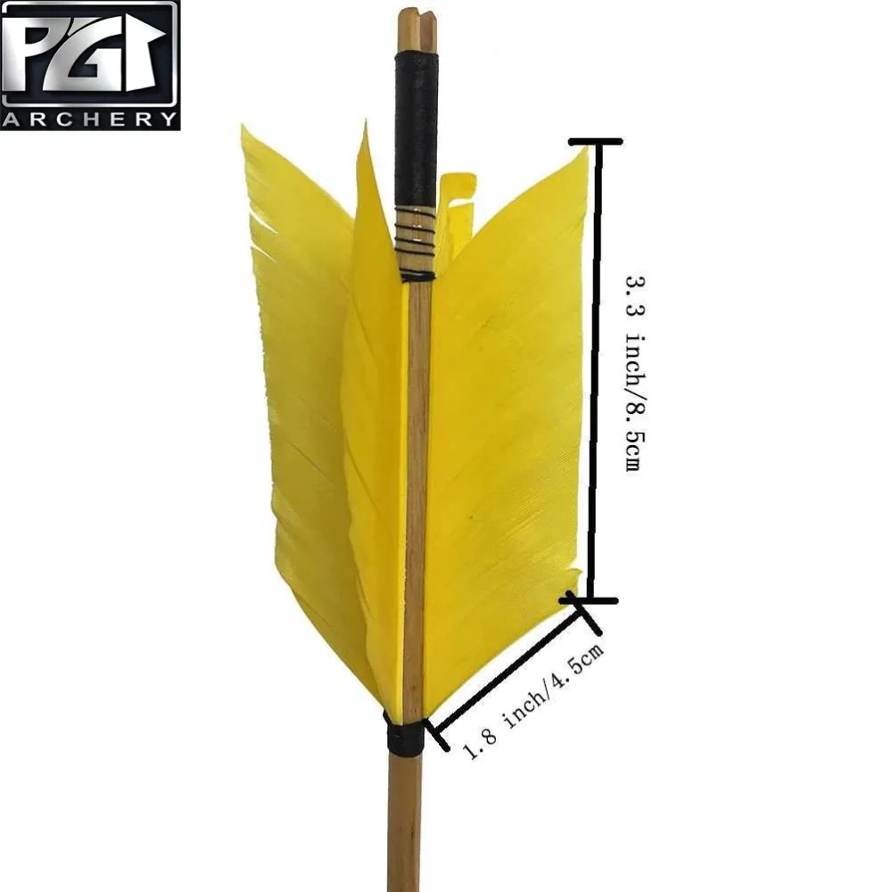 PG1ARCHERY стрельба из лука желтый мишень гриппа стрелки традиционными деревянными
