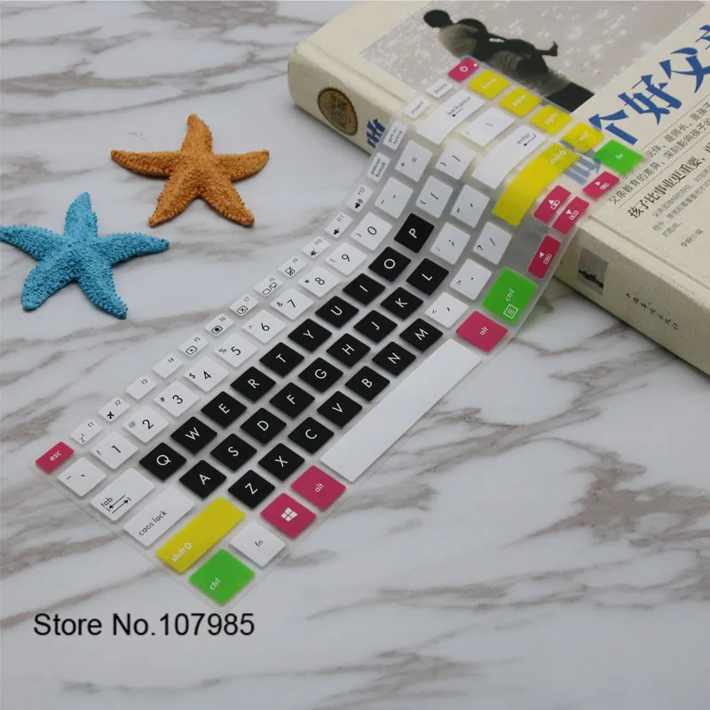 15 15.6 inch New Silicone Keyboard Protector Cover Skin For Asus vivobook S15 Pro K505B K505BP9420 UQ8250 S5100UQ7200 S5100 | Компьютеры и