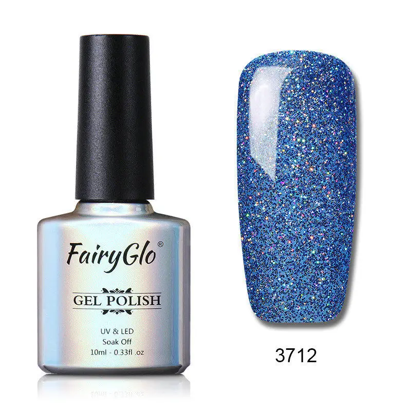 NHJ3712 FairyGlo, 10 мл, Neno, блестящий Гель-лак для ногтей, УФ-светодиодный, гибридный лак, впитываемый, Полуперманентная краска, Гель-лак для ногтей - Цвет: NHJ3712