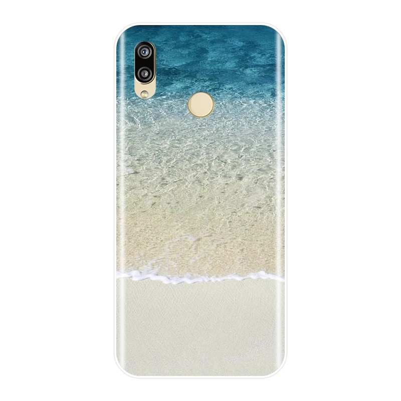 Мягкий силиконовый чехол для телефона Huawei P8 P9 P10 P20 Lite 2017 Пляжная задняя крышка Mini