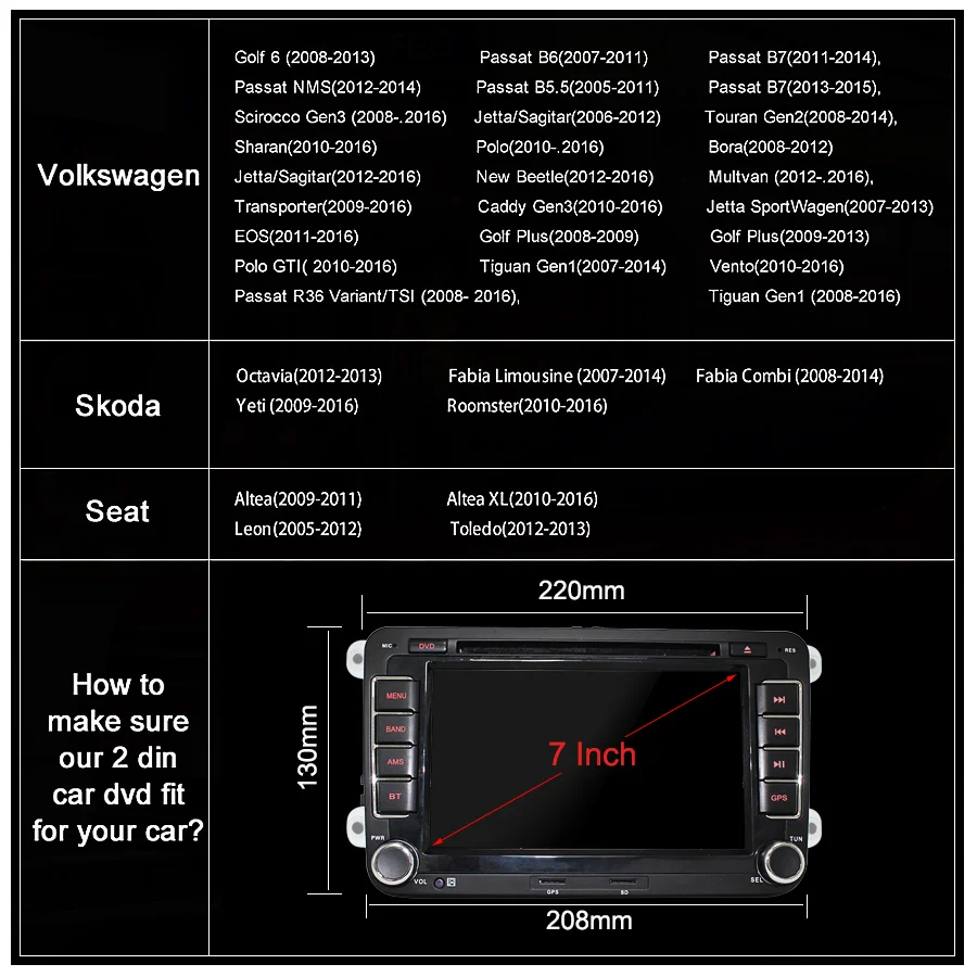 Автомагнитола TOPSOURCE 7 дюймов мультимедийная стерео система с DVD GPS Навигатором для