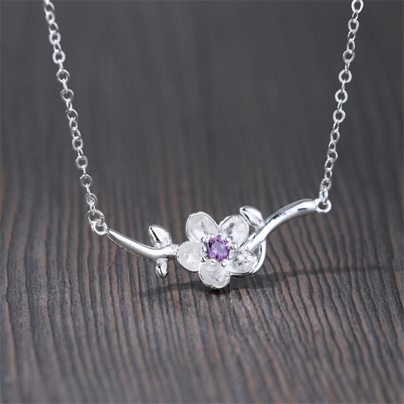 Колье с фиолетовым фианитом в этническом стиле 2019|Ожерелья подвеской| |