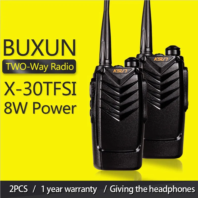 2 шт.) KSUN X-30TFSI двухстороннее радио портативное радио UHF 400-470MHz Ham Радио BUNXUN X30 Walkie Talkie